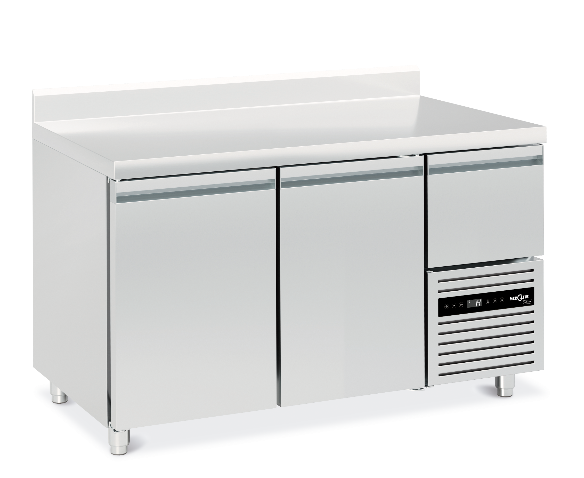 L2-1330 TEK Gekoelde werktafel 2deurs GN1/1 - Afbeelding 1