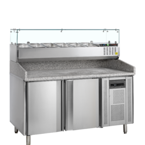 TEFCOLD PT1200 + GVC38-150 Pizzatafel incl. unit voor toppings - Afbeelding 1