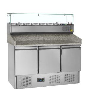 TEFCOLD PT1365 + GVC33-140 Pizzatafel incl. unit voor toppings - Afbeelding 1