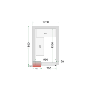 TEFCOLD CR 120x180x220 Vriescelpanelen 120 mm - Afbeelding 1