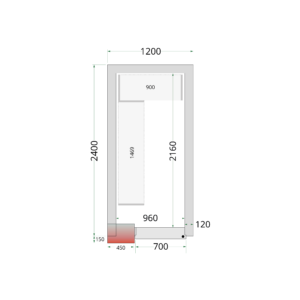 TEFCOLD CRNF1224 Vriesruimte (Compleet met monoblock) - Afbeelding 1