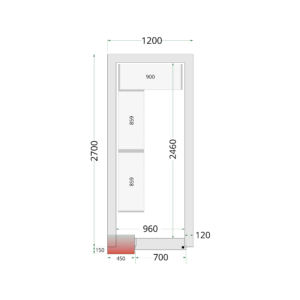 TEFCOLD CR 120x270x220 Vriescelpanelen 120 mm - Afbeelding 1