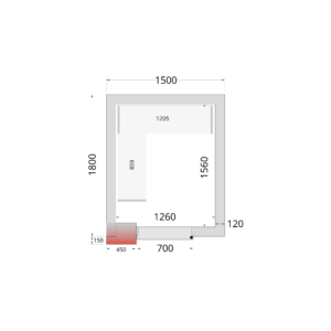 TEFCOLD Shelf Rack System Kit CRNF1518 - Afbeelding 1