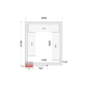 TEFCOLD CR 180x210x220 Vriescelpanelen 120 mm - Afbeelding 1