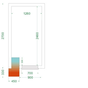 TEFCOLD CRNF1527 Vriesruimte (Compleet met monoblock) - Afbeelding 1
