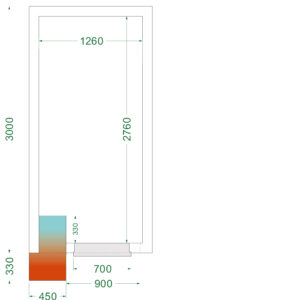 TEFCOLD CRNF1530 Vriesruimte (Compleet met monoblock) - Afbeelding 1