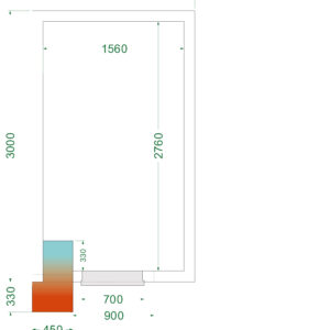 TEFCOLD CRNF1830 Vriesruimte (Compleet met monoblock) - Afbeelding 1
