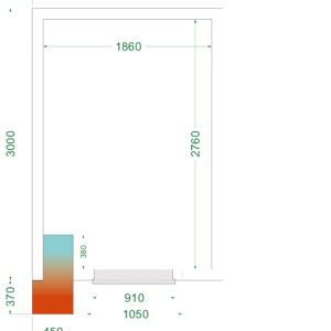 TEFCOLD CRNF2130WD Vriesruimte (Compleet met monoblock) - Afbeelding 1