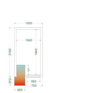 TEFCOLD CRPF1221 Koelruimte (Compleet met monoblock) - Afbeelding 1