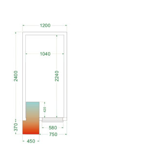 TEFCOLD CRPF1224 Koelruimte (Compleet met monoblock) - Afbeelding 1