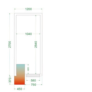 TEFCOLD CRPF1227 Koelruimte (Compleet met monoblock) - Afbeelding 1