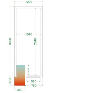TEFCOLD CRPF1230 Koelruimte (Compleet met monoblock) - Afbeelding 1
