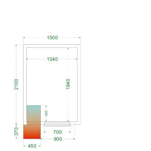 TEFCOLD CRPF1521 Koelruimte (Compleet met monoblock) - Afbeelding 1