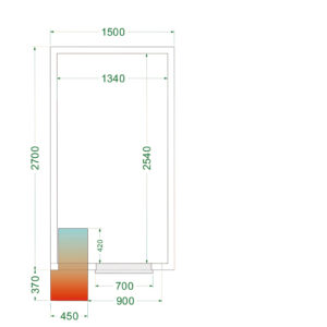 TEFCOLD CRPF1527 Koelruimte (Compleet met monoblock) - Afbeelding 1