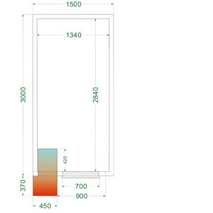 TEFCOLD CRPF1530 Koelruimte (Compleet met monoblock) - Afbeelding 1