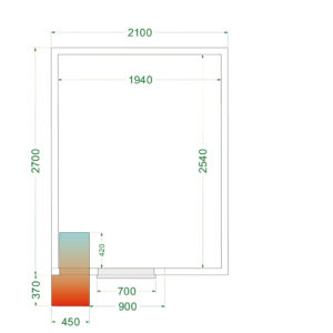 TEFCOLD CRPF2127 Koelruimte (Compleet met monoblock) - Afbeelding 1