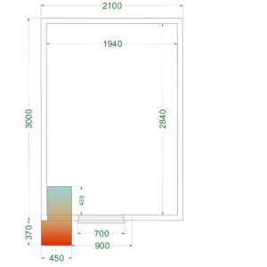 TEFCOLD CRPF2130 Koelruimte (Compleet met monoblock) - Afbeelding 1