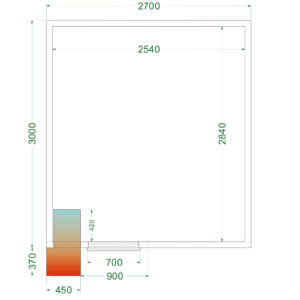 TEFCOLD CRPF2730 Koelruimte (Compleet met monoblock) - Afbeelding 1
