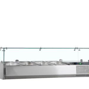 TEFCOLD VK38-120 Opzetkoeling GN1/3 - Glas - Afbeelding 1