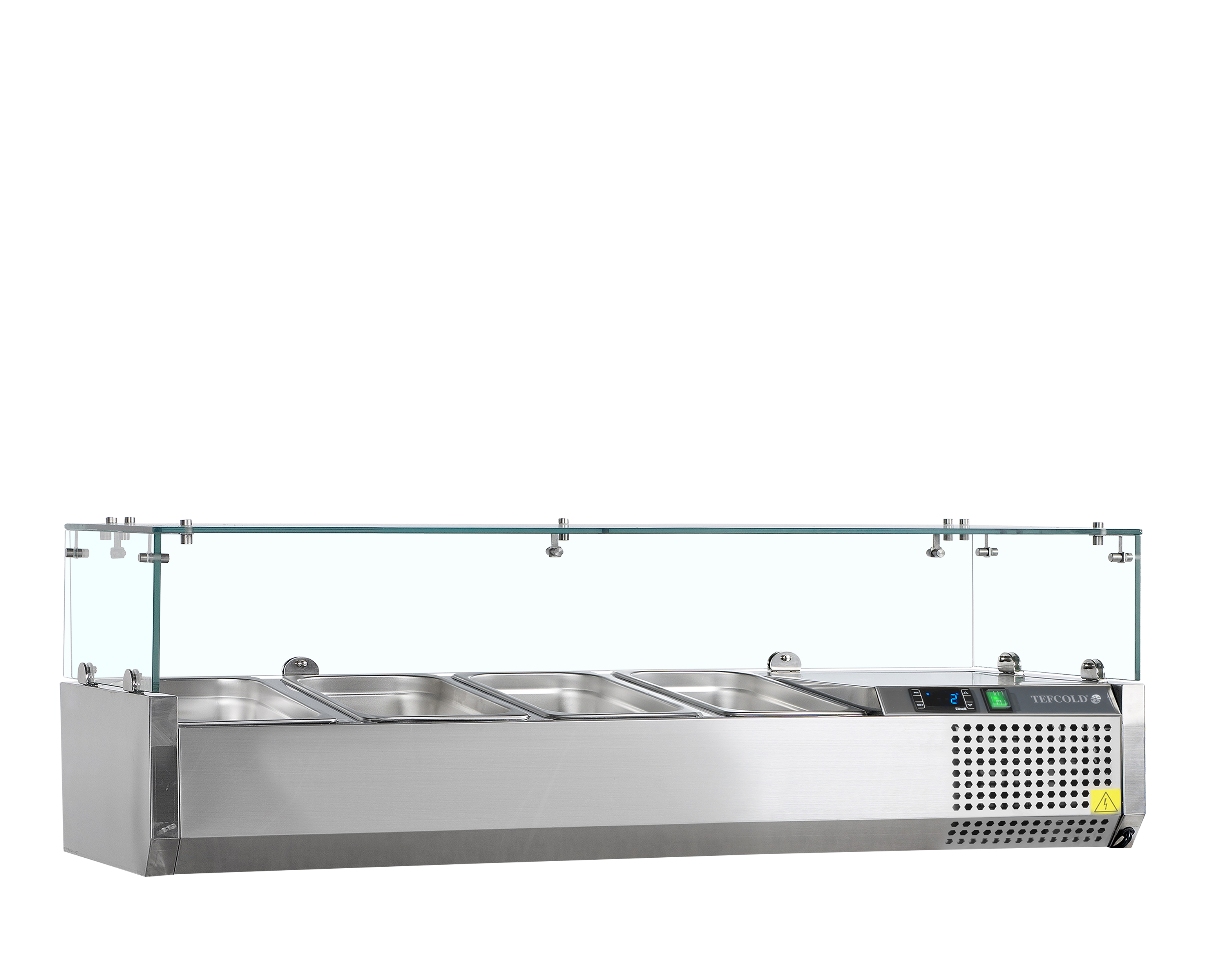 TEFCOLD VK38-120 Opzetkoeling GN1/3 - Glas - Afbeelding 1
