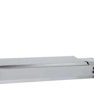 TEFCOLD VRX1400(330) INOX Gekoelde opzetvitrine voor bakken GN1/4 - Afbeelding 1