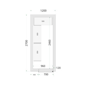 TEFCOLD CR 120x270x220 Vriescelpanelen 120 mm - Afbeelding 1