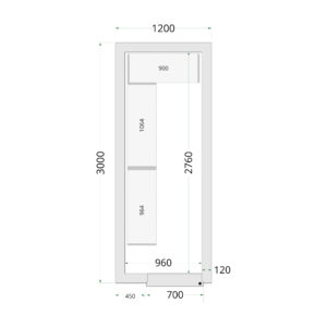 TEFCOLD CR 120x300x220 Vriescelpanelen 120 mm - Afbeelding 1