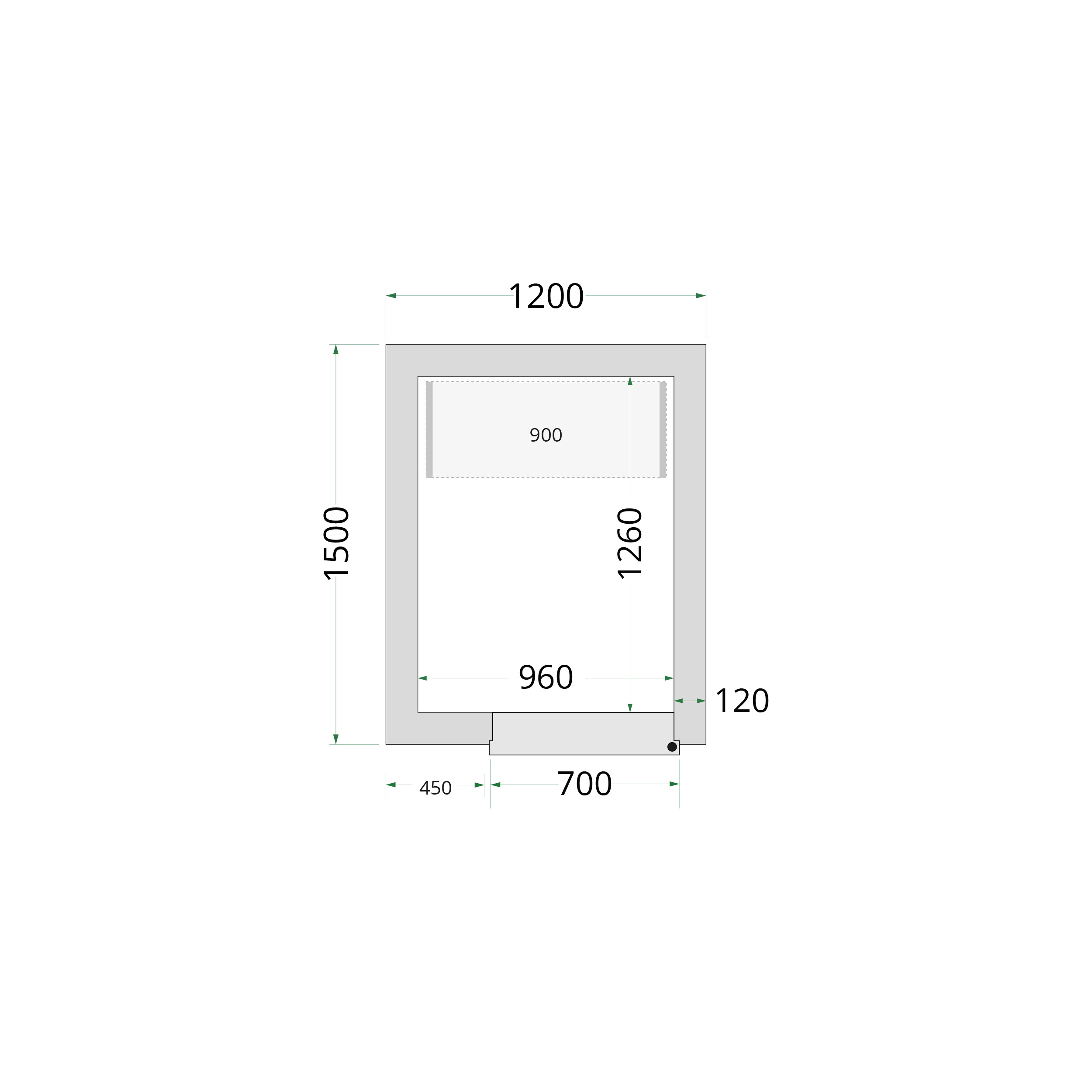 TEFCOLD CR 120x150x220 Vriescelpanelen 120 mm - Afbeelding 1