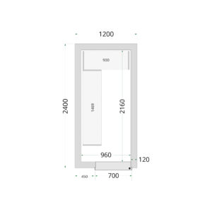 TEFCOLD CR 120x240x220 Vriescelpanelen 120 mm - Afbeelding 1