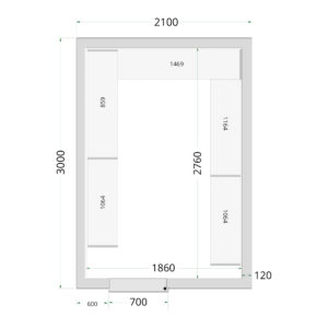 TEFCOLD CR 210x300x220 Vriescelpanelen 120 mm - Afbeelding 1